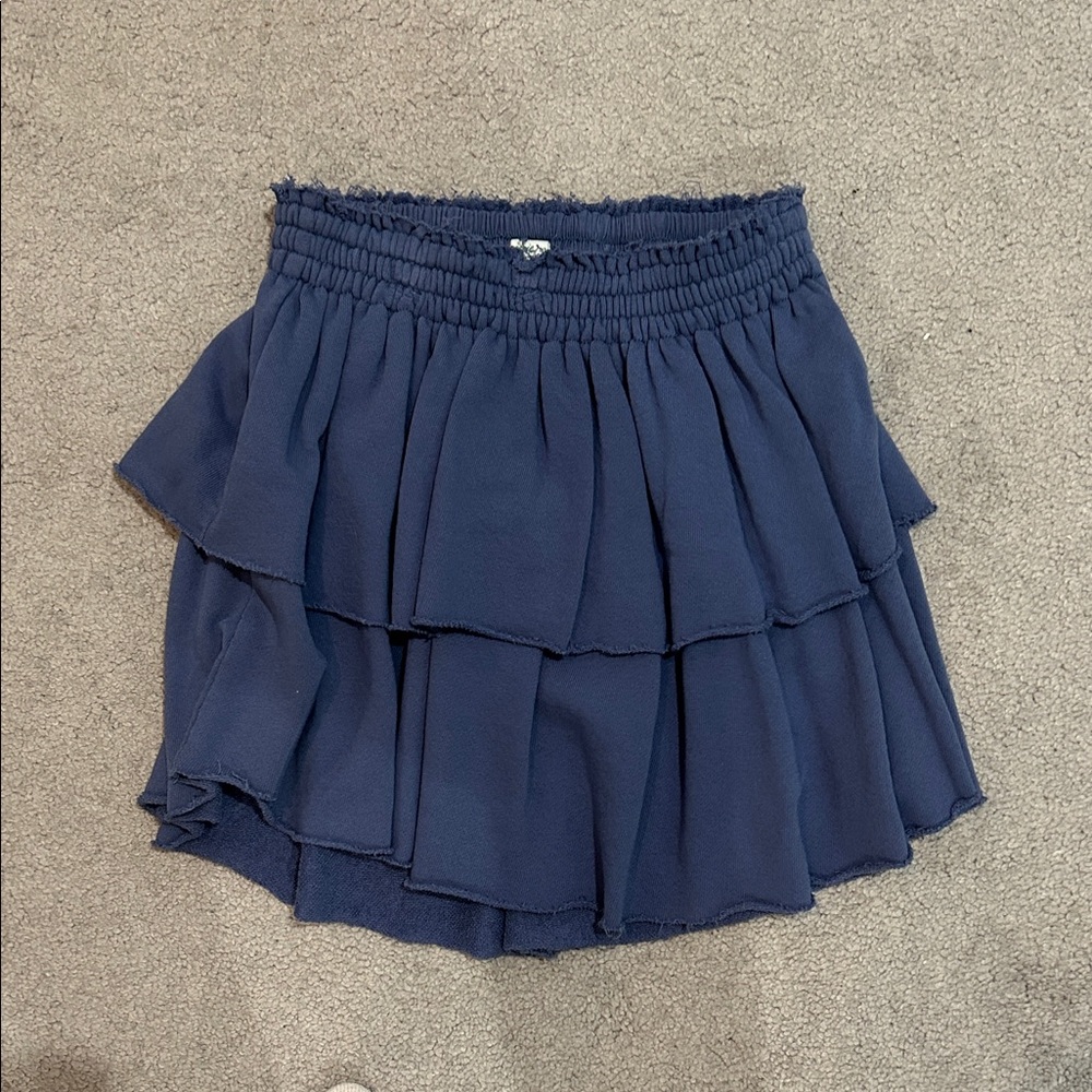 Aerie Women’s blue layered mini skirt